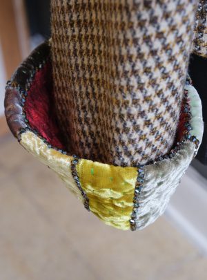 Kathrens Rare Knitwear one-off tweed jacket - cuff detail