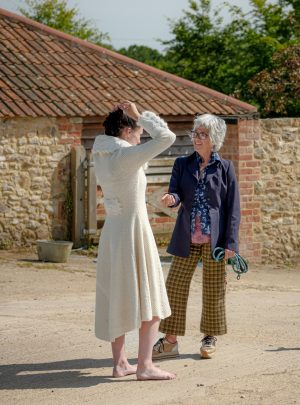 Ethel Celebration Coat by Kathrens Rare Knitwear (Georgina & Nicola Kathrens in discussion) 1