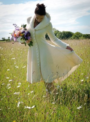 Ethel Celebration Coat by Kathrens Rare Knitwear (in the meadow) 5